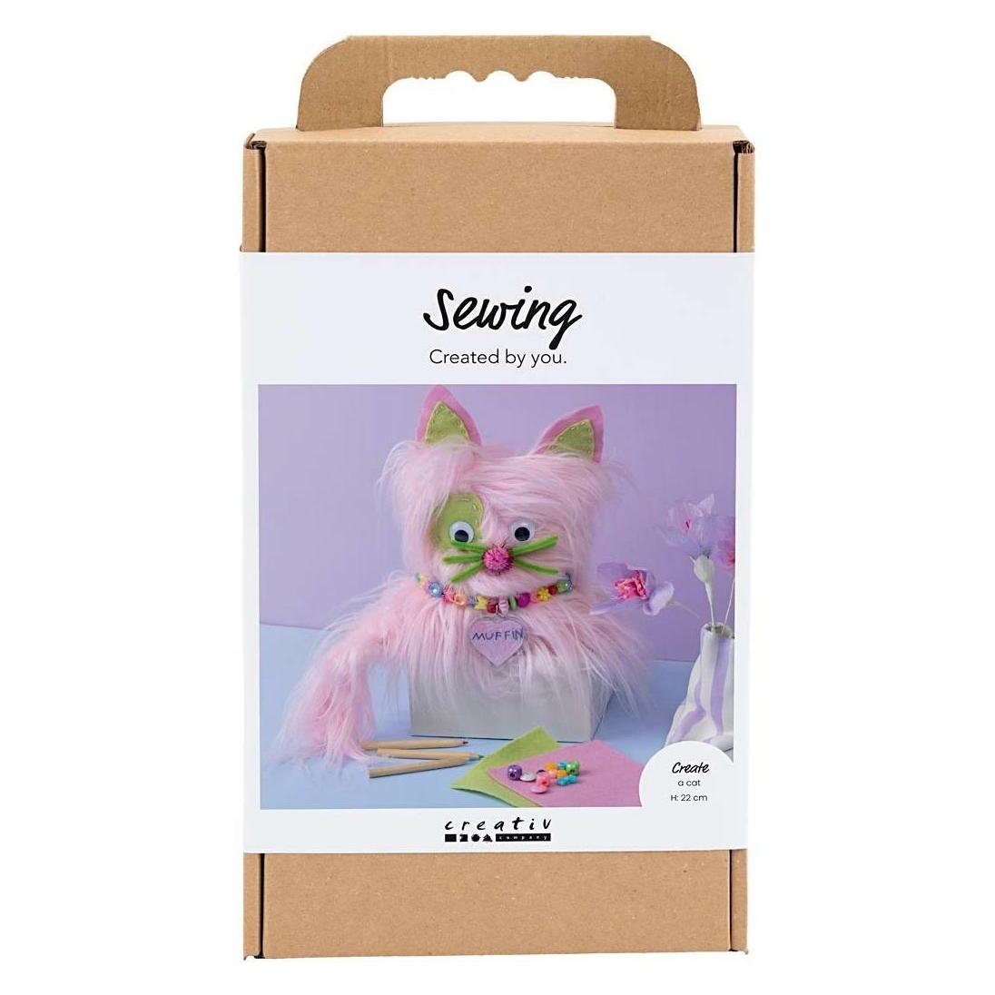 Creativ Company Craft Kit Sewing - Cat - assorted colours (977882) (977882)