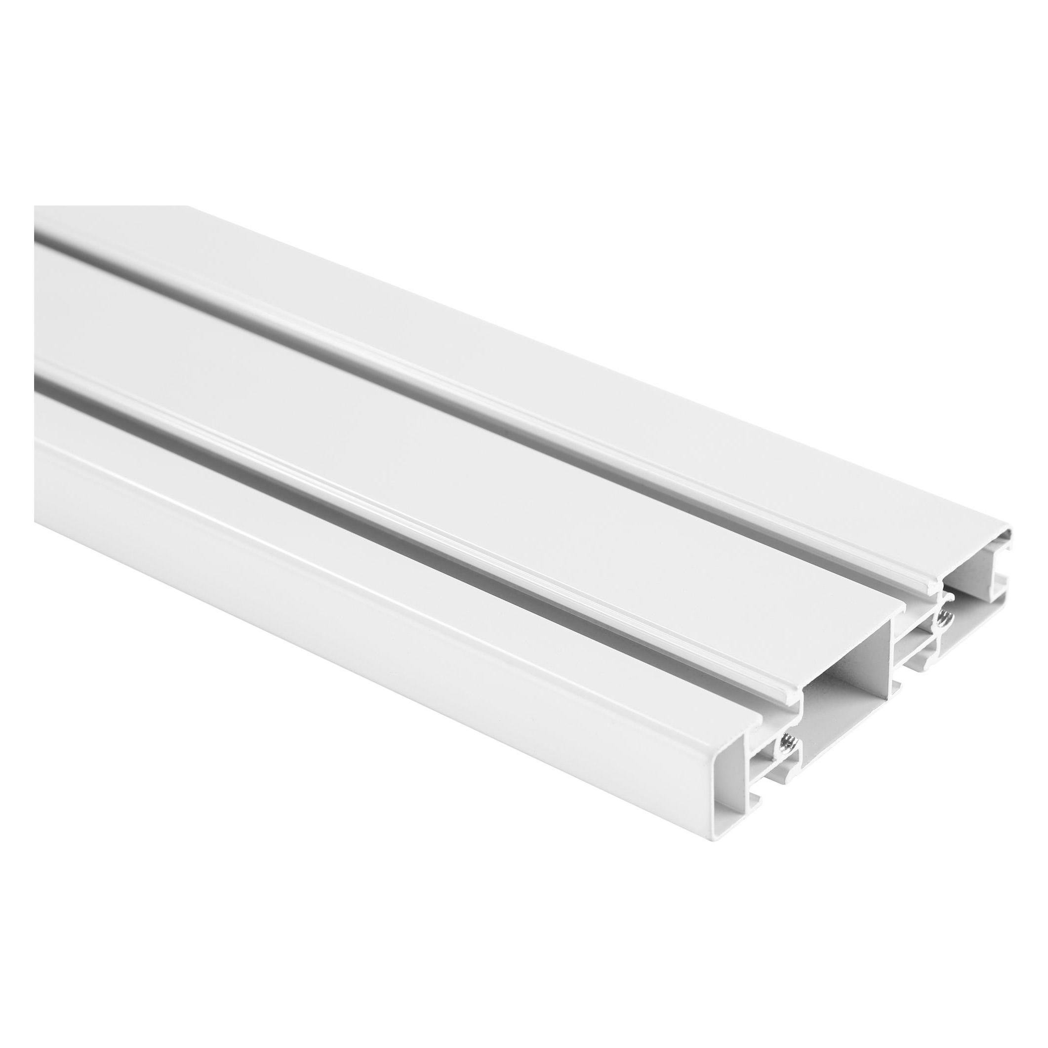 InLine Slatwall Panel Aluminium fuer Wandhalterung weiss 1,2m (Wand, 40 kg) (23180A)