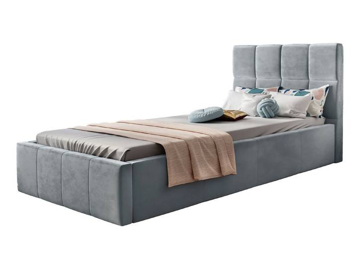 Lookway Polsterbett CHARLIE mit Bettkasten – Komfort und Funktionalität, komfortabel gepolstertes, hohes Kopfteil