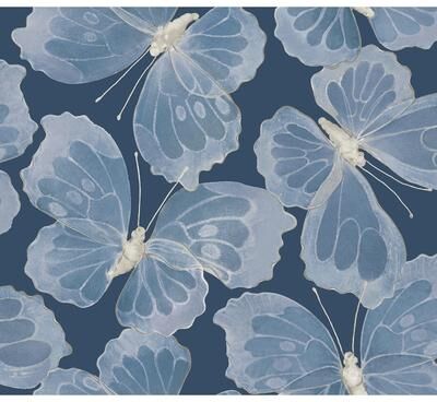 Aviva Stanoff Monarch Pewter Premium Peel and Stick Wallpaper