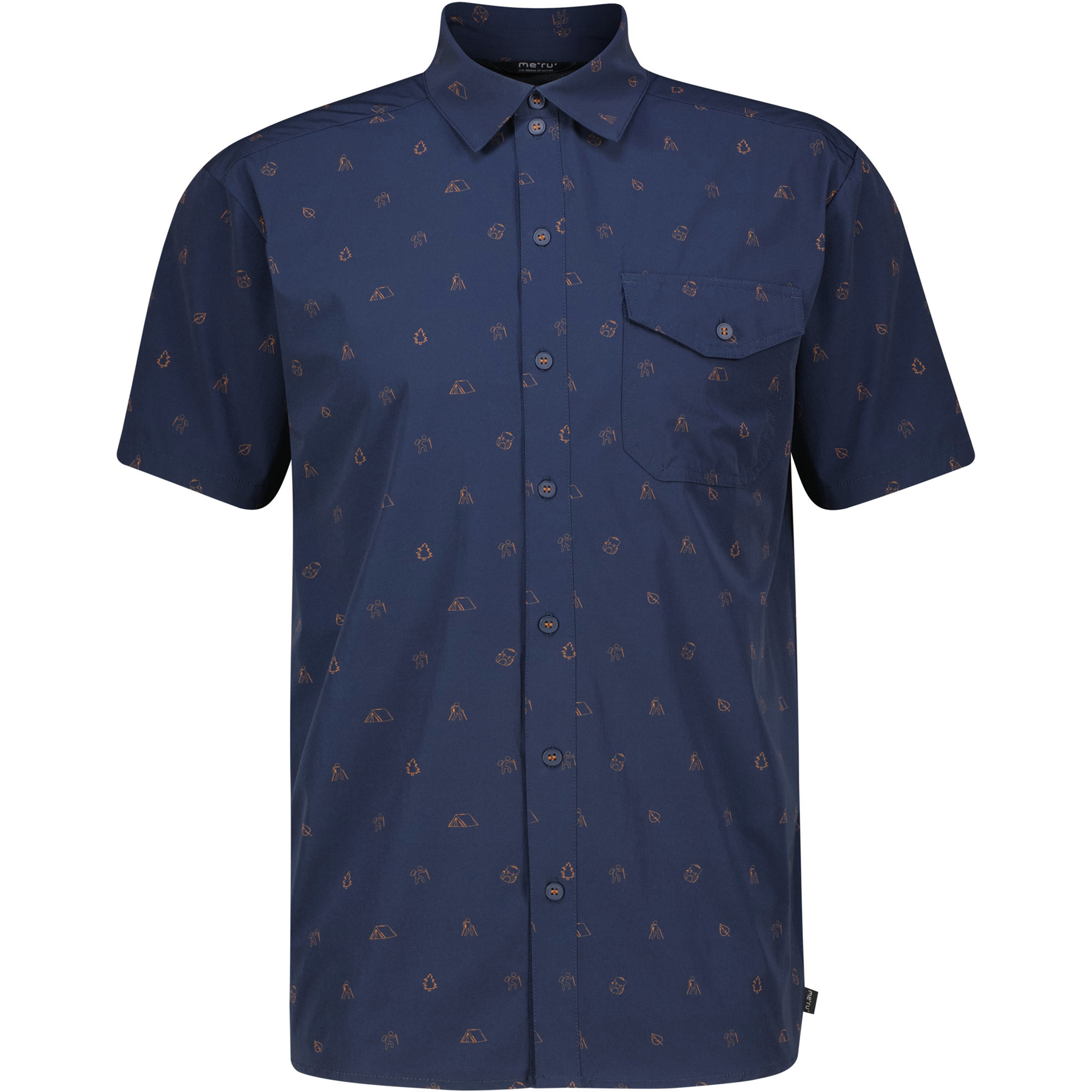 Bergzeit Basics Meru Lahan P Herren Hemden blau Größe XL Trekking Elastisch
