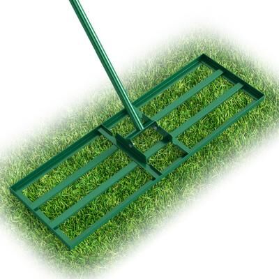 Costway 30 x 10 Inch Heavy Duty Lawn Level Tool with 69 Inch Handle-Green