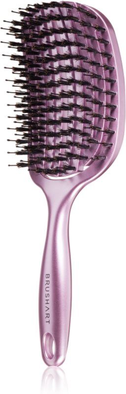 BrushArt Hair Vent blowdry hairbrush with boar bristles brosse à cheveux en nylon et poils de sanglier Large 1 pcs