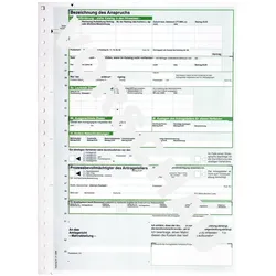 Avery, Formular, 25 Mahnbescheid für maschinelle Bearbeitung Formulare 2887