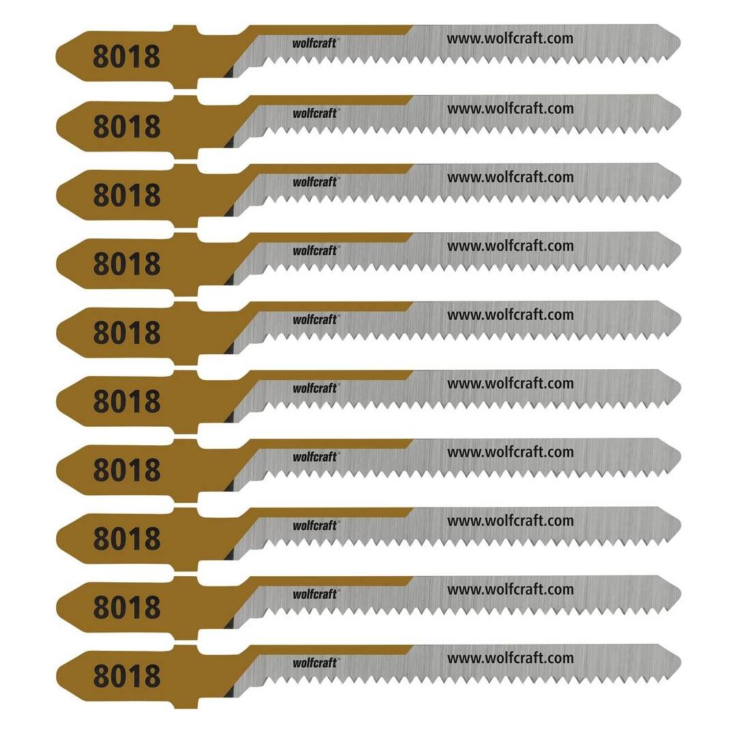 wolfcraft 8018100 10 Stichsägeblätter Weichholz Kurvenschn 10 St. (8018100)