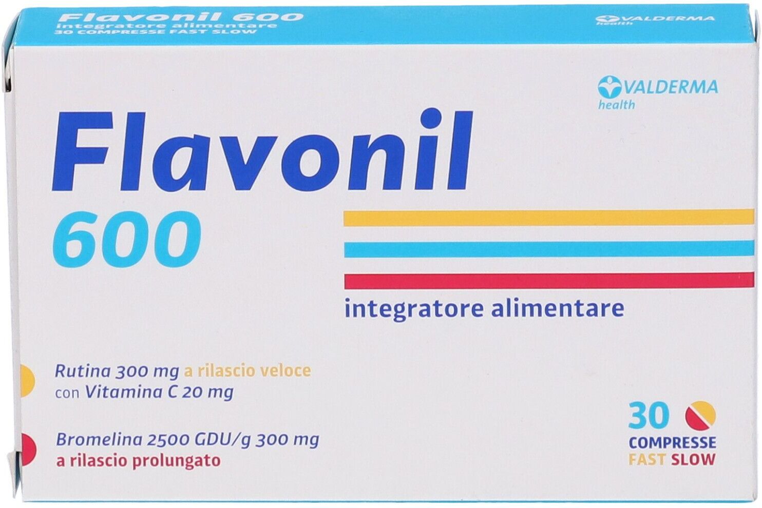 Valderma Flavonil 600, 30 Compresse
