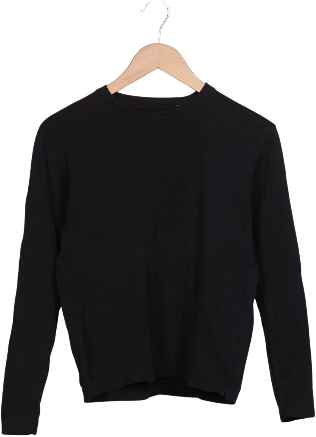 uniqlo Damen Langarmshirt, Schwarz, Gr. XS, Baumwolle - Second Hand