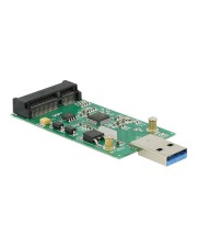 Delock Speicher-Controller mSATA USB 3.0 Konverter ermöglicht den Anschluss eines mSATA Moduls (62681)
