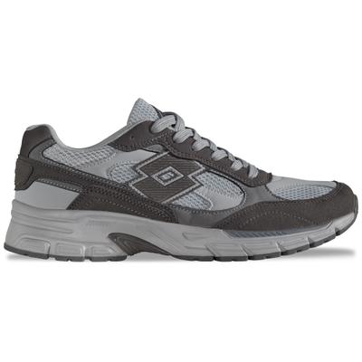 Sneaker LOTTO, Damen, Gr. 36, grau (grau, leuchtendesgrau), Kunstfaser, Synthetik, mehrfarbig, Schuhe Sneaker, - mit Flexkerben für natürlichen Bewegungsablauf