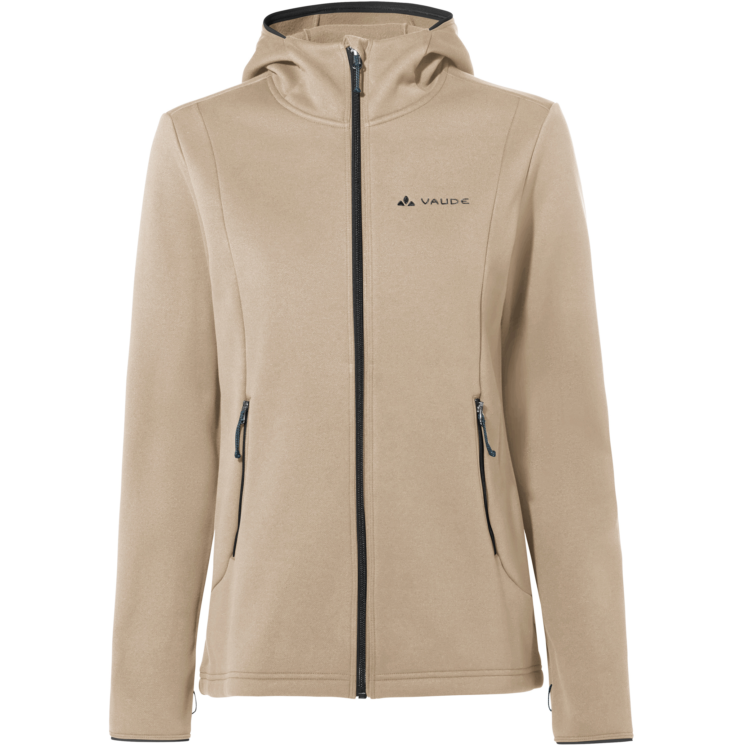 Vaude Idris Fleece Damen Fleecejacke beige Größe S Trekking Atmungsaktiv