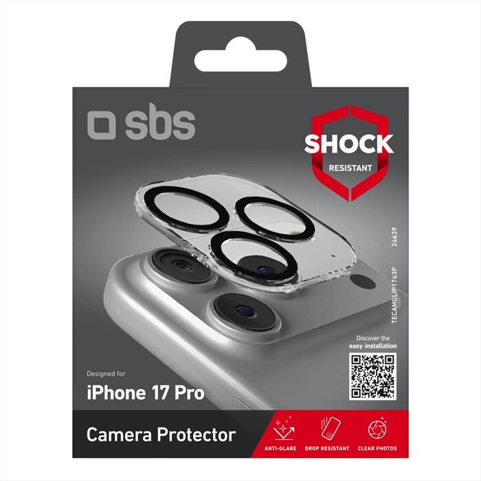 SBS Camera Glass iPhone 17 Pro/17 Pro Max-trasparente