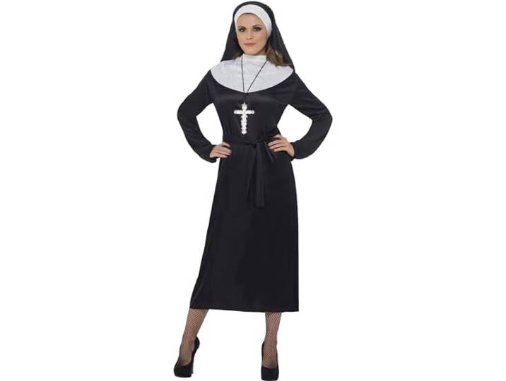 Smiffys Nun Costume, Black