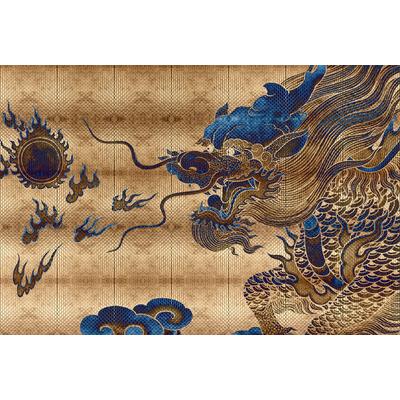 Fototapete LIVING WALLS "Walls by Patel Shenzen", gold, B:4m L:2,7m, Vlies, Tapeten, Vlies, Wand