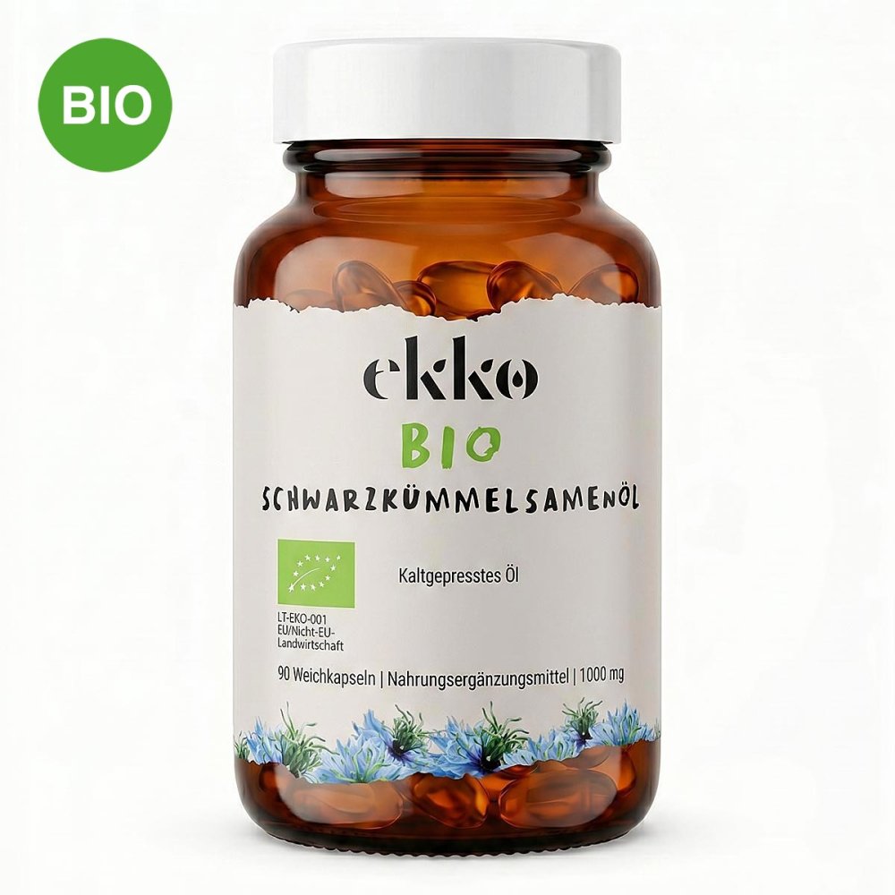 UAB Ekko LT Bio Schwarzkümmelsamenöl 1000 mg Weichkapseln 20610433