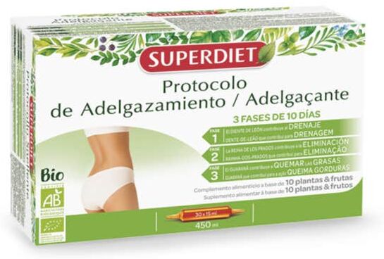 Superdiet Protocolo Adelgazamiento 30 Ampollas