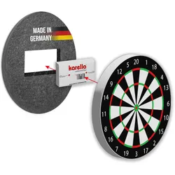 Karella Schallschutz "Compact" für Steeldartboards,anthrazit,Ø 45 cm
