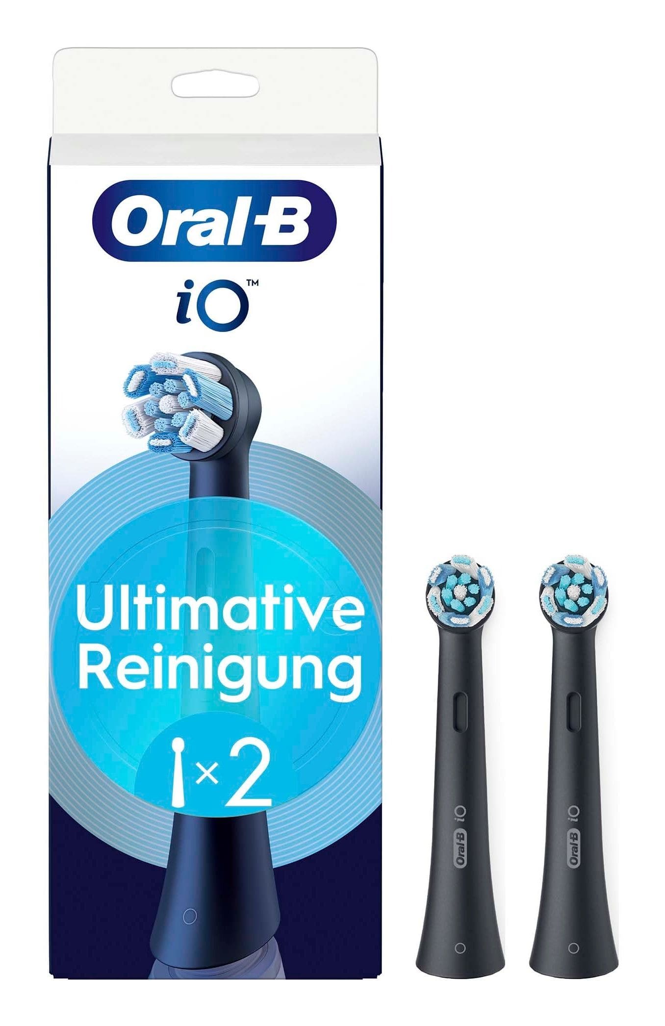 Oral-B iO Ultimative Reinigung, Original Aufsteckbürsten, Schwarz, 2 Stück 16262903