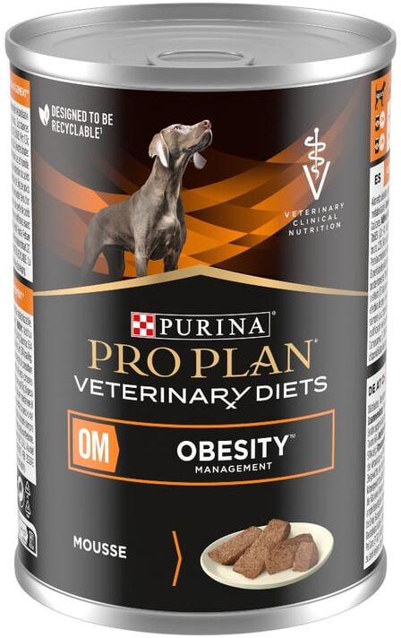 Pro Plan Veterinary Dietas Veterinárias Obesidade Mousse para Cães 12 unid x 400g