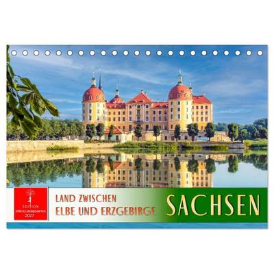 Sachsen - Land zwischen Elbe und Erzgebirge (Tischkalender 2027 DIN A5 quer), CALVENDO Monatskalender