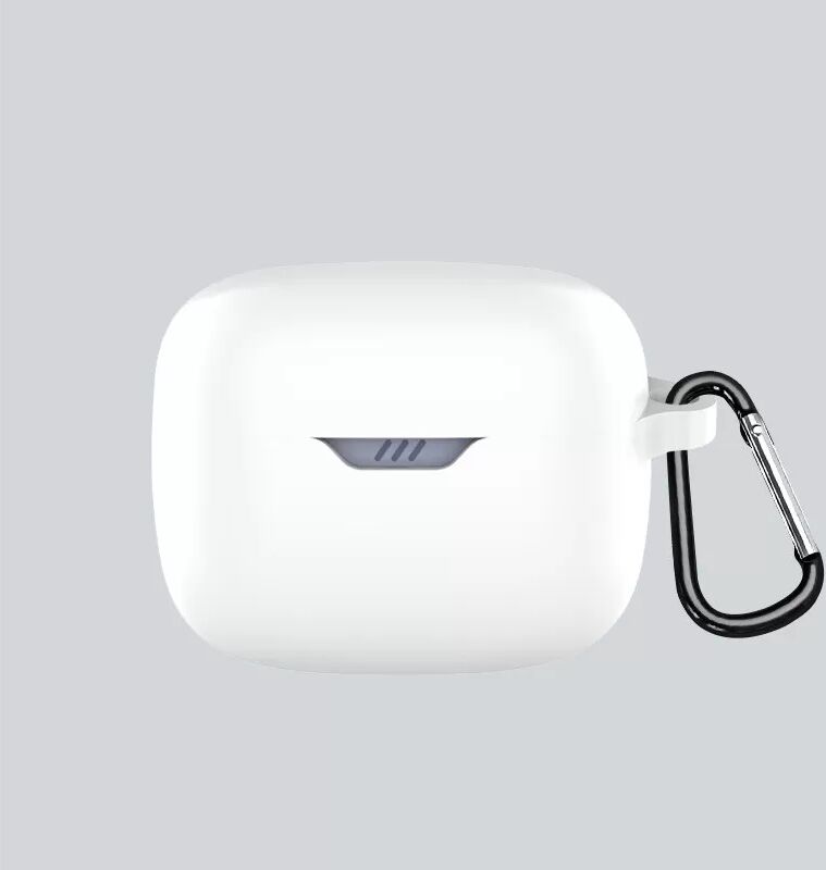 INF Schutzhülle für JBL Tune Buds mit Karabiner Weiß