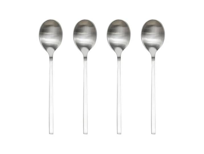 OYOY Cuillères Yuka, lot de 4 Acier brossé