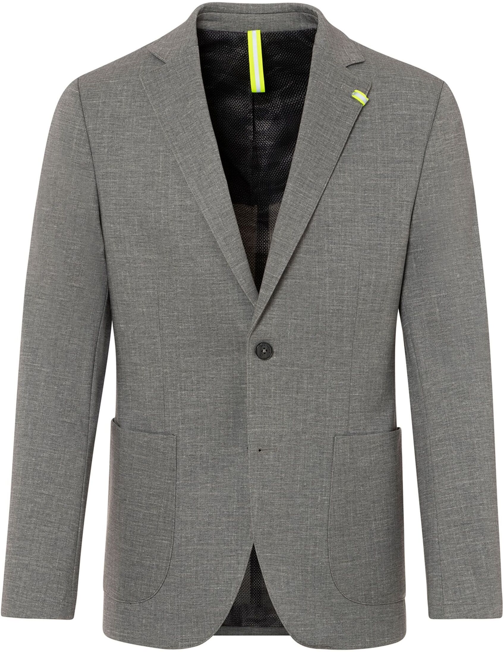 Jackett BENVENUTO. "BENVENUTO. Sneaker-Jacket", Herren, Gr. 94, grau (hellgrau struktur), Obermaterial: 88% Polyester PES. 6% Elasthan EL. 6% Viskose CV. Futter: 100% Polyester PES. 100% Polyester PES., meliert, slim fit, V-Ausschnitt, Sakkos Jackett, mit
