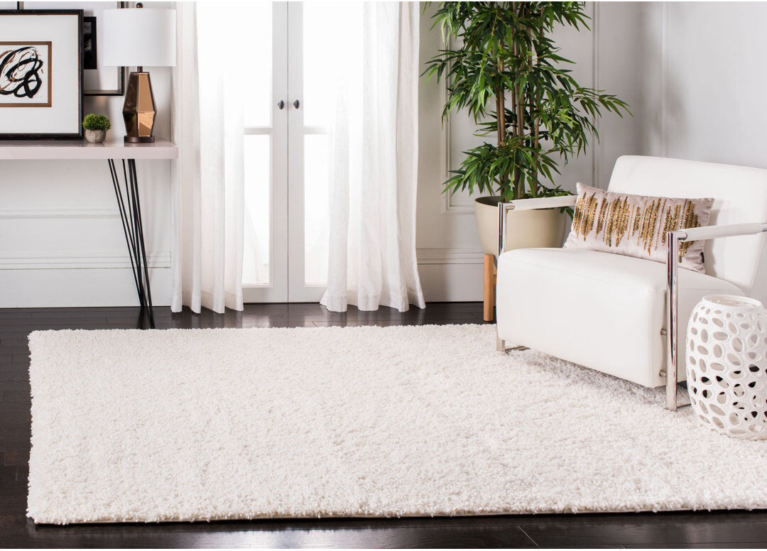 Ebern Designs Aubreana Area Rug Ivory Rectangle 160 x 229 cm