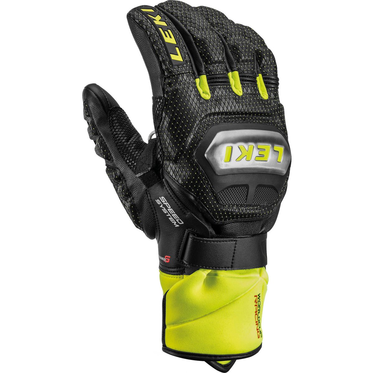 LEKI Worldcup Race Ti S Speed System black-ice lemon 7.0 649801301070