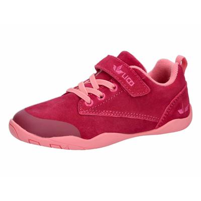 Barfußschuh LICO "Barfußschuh Praslin", Kinder, Gr. 25, Textil, rosa, Veloursleder, Schuhe Barfußschuh
