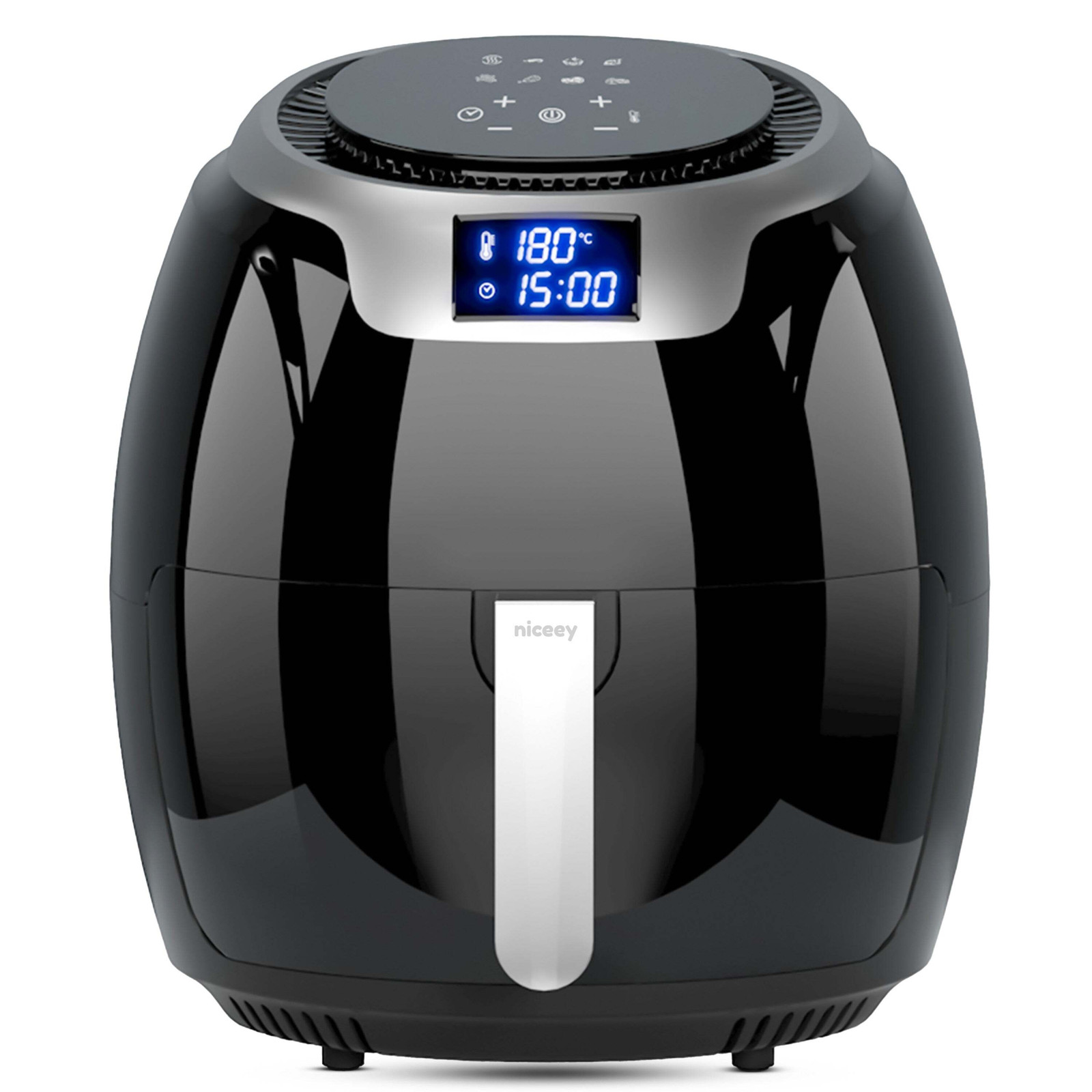 Niceey Airfryer XXL Zwart 8L 1800W