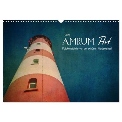 AMRUM Art (Wandkalender 2026 DIN A3 quer), CALVENDO Monatskalender