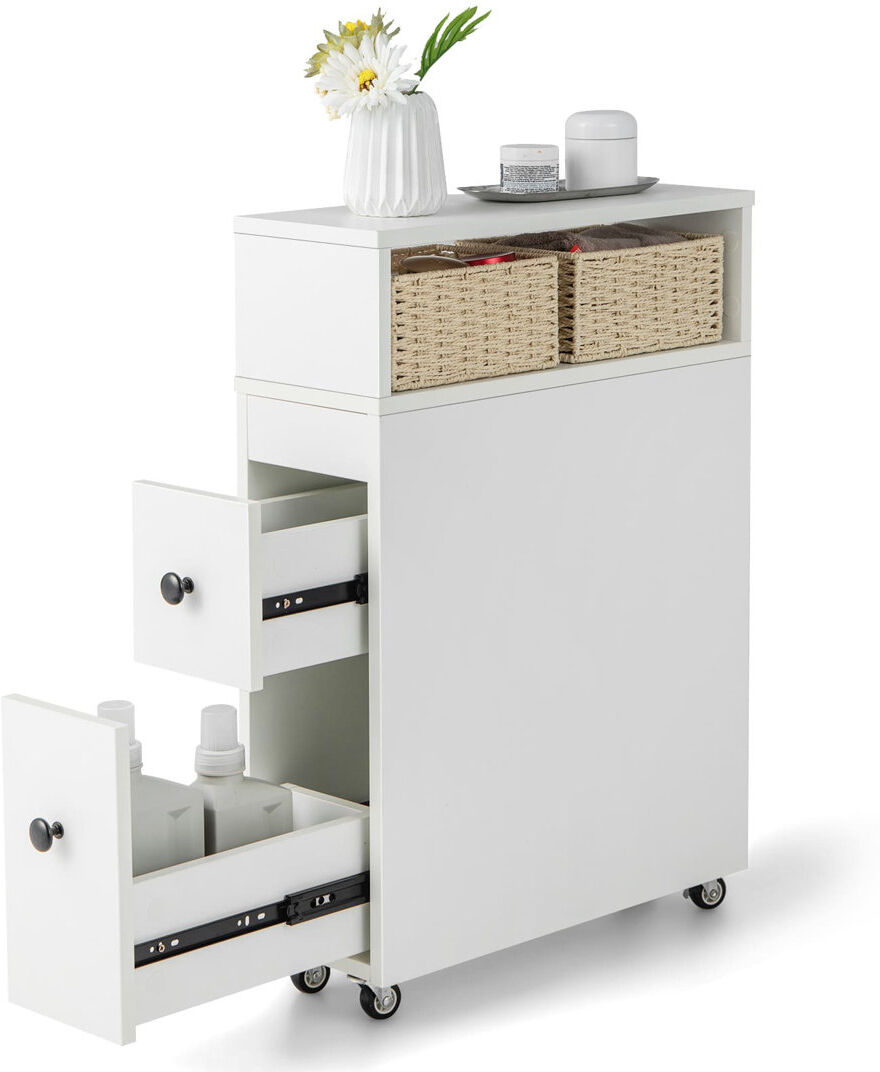 17 Stories Freestanding Linen Cabinet Natural 72cm H X 50cm W X 19cm D