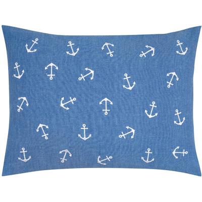 Dekokissen PAD "PIMP", blau (steel blau, gemustert), B:40cm L:30cm, Baumwolle, Dekokissen_Sitzkissen_Kissenhüllen, Perfektes Zusammenspiel mit der Just Natural-Serie