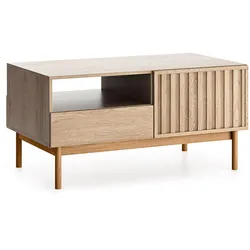 COUCHTISCH Santarco 2T 2S Eiche Cremona 106/53/64 cm – 2 Türen 2 Schubladen