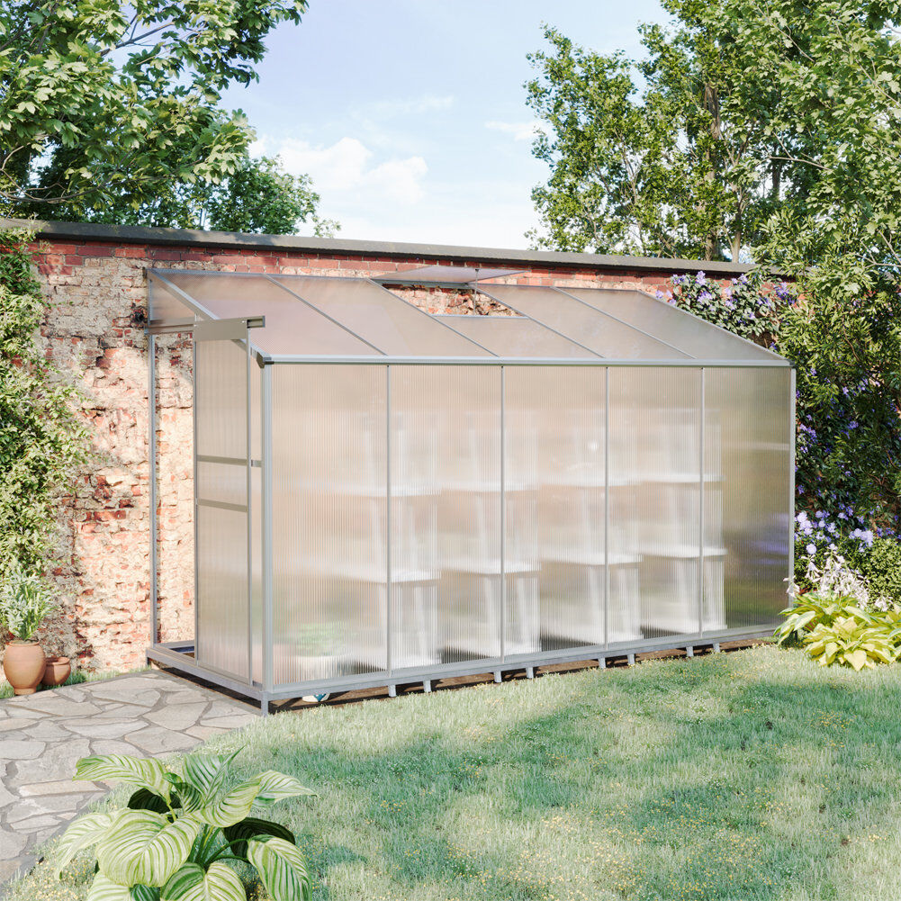 Breeins 14Pcs Clear Polycarbonate Sheets for Greenhouse Covering 0.4cm H X 122cm W X 61cm D