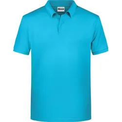 James & Nicholson Herren Bio Piqué Polo 8010 turquoise 3XL