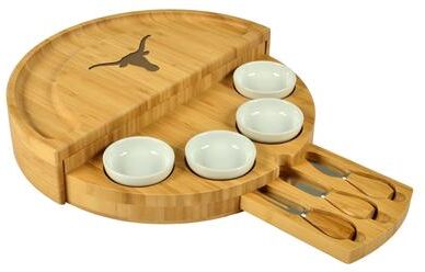 Picnic at Ascot NCAA TexasUniversity at Austin Longhorns Bamboo Cheese & Charcuterie Board