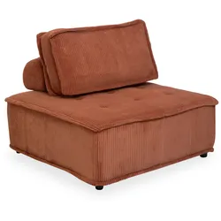 Sofaelement DROP LIVANA (BHT 102x85x102 cm) - rot - BHT 102x85x102 cm