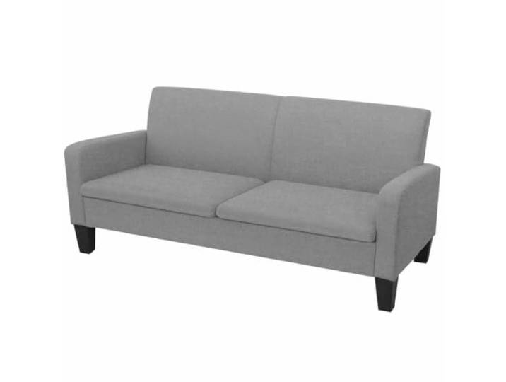 Todiikf 3-Sitzer Sofa 180x65x76 cm Polstersofa Hellgrau Kiefernholz Komfortables Stoffsofa fuer Wohnzimmer und Arbeitszimmer mit weicher Polsterung und stabiler Kiefernholz-Basis.