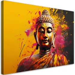 WANDBILD buddha auf abstraktem hintergrund
