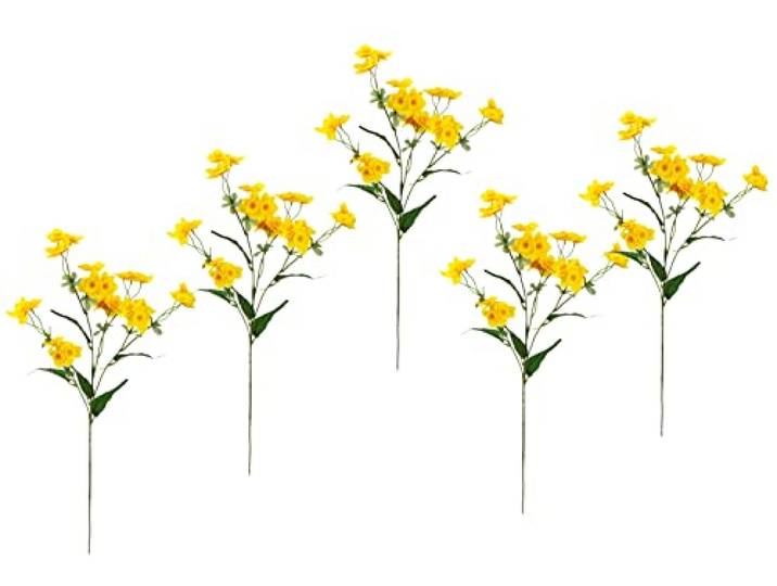Kunstblume Narzissenzweig Narzisse künstliche Blume Blumenzweig Einzelblume Dekozweig Osterglocke Osterdeko Ostern Frühjahr Seidenblume Frühlingsblumen Frühjahrsdeko Frühjhrsblumen Unechte Blumendeko