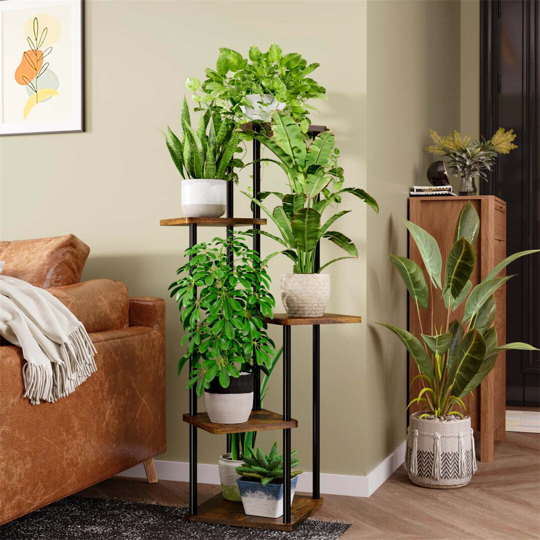 Borough Wharf Plant Stand Brown;Black 106.5cm H X 30cm W X 30cm D