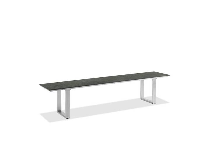 Niehoff Garden Gartenbank, Graphitfarben, Metall, 180x46x40 cm, Gartenmöbel, Gartenbank