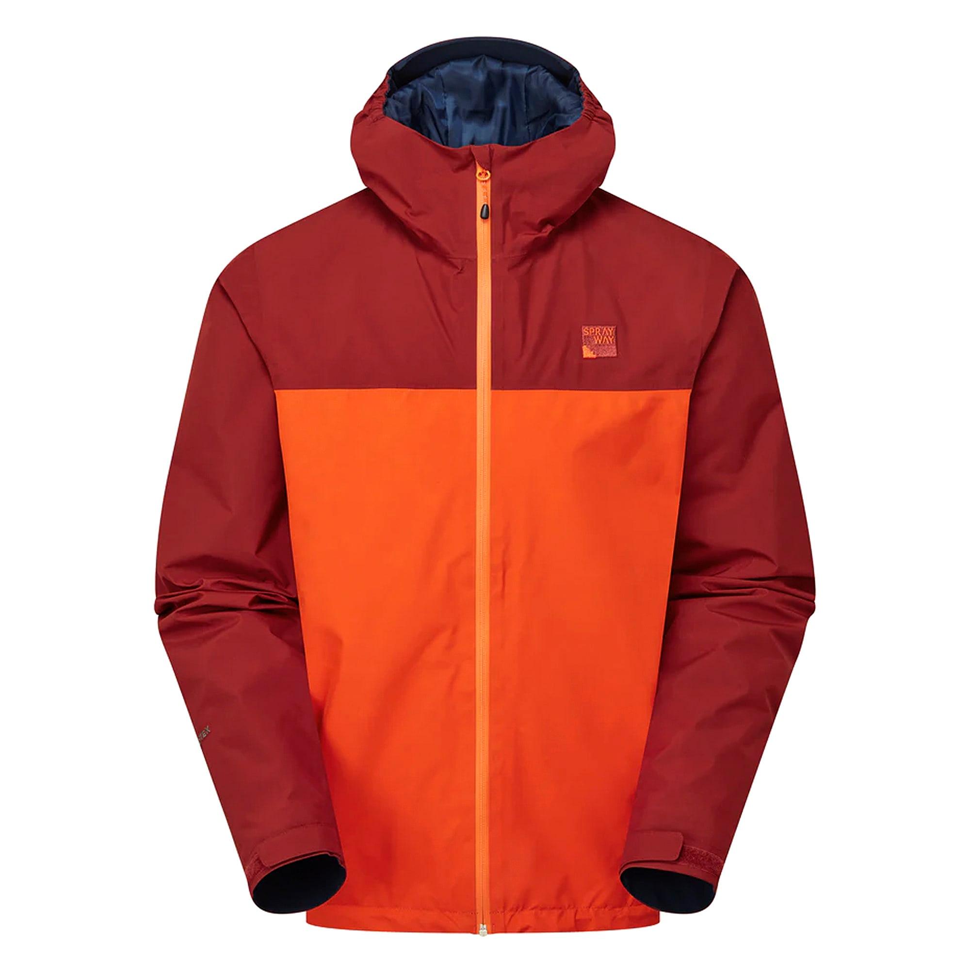 Herren Wasserdichte Outdoor-Jacke mit Kapuze Winddichte Regenjacke