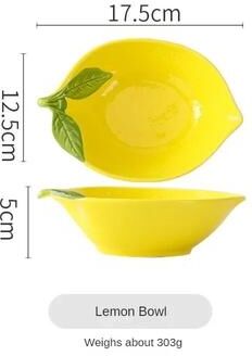 Uplift Essentials Zesty Orchard Ceramic Lemon Collection lemon Bowl