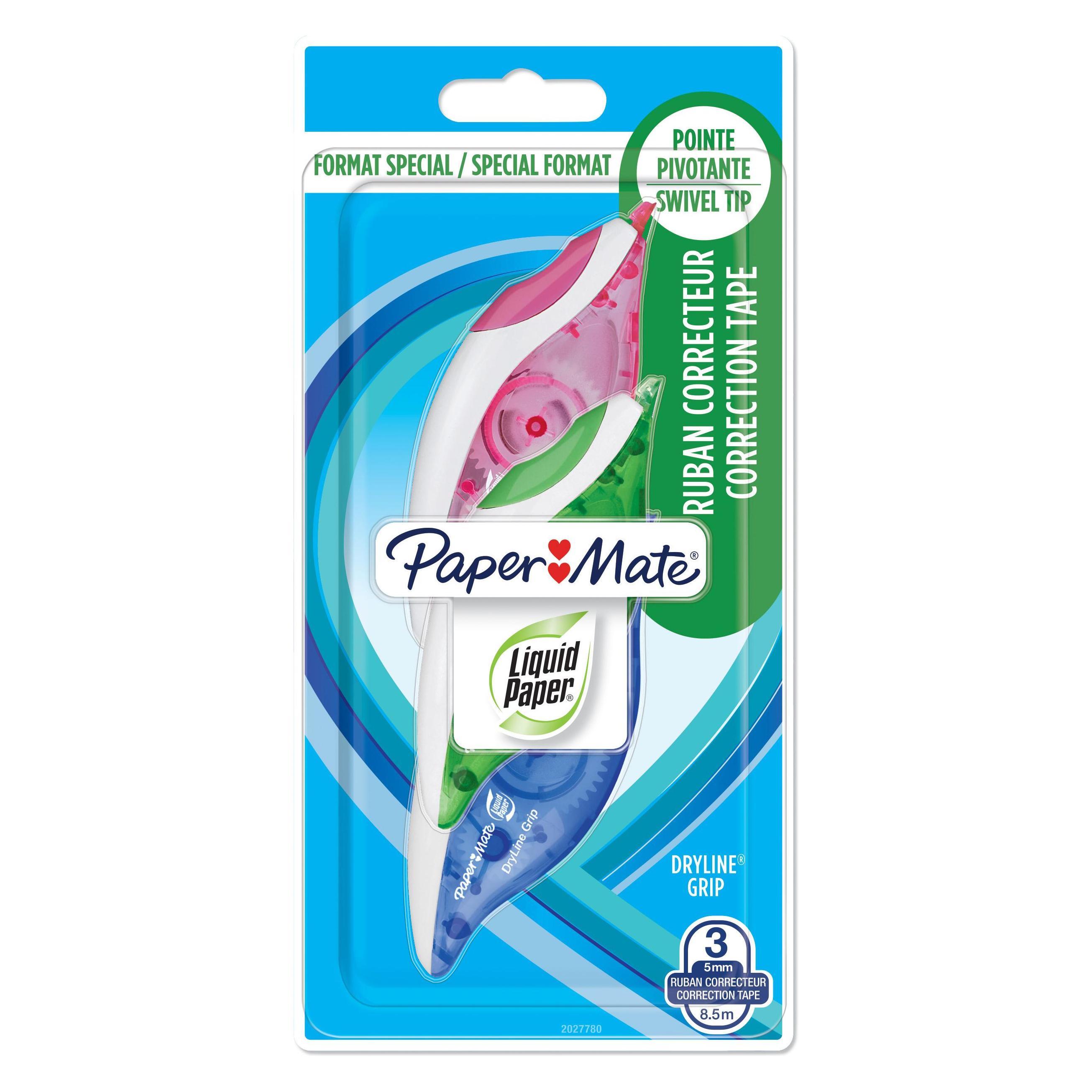 Paper Mate Korrekturroller DrylineGrip 3er /8. (2027780)