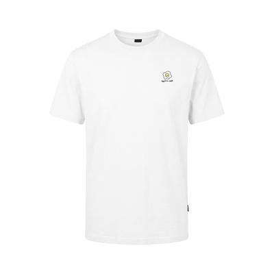 T-Shirt KLEINIGKEIT "Kleinigkeit Bois Straightcut Shört Eggstra Smile", Herren, Gr. XXL, weiß, 100% Baumwolle, unifarben, normal, Rundhals, Shirts T-Shirt