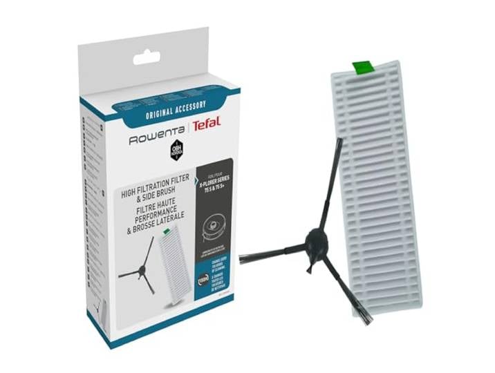 Rowenta - Kit accessoires pour aspirateurs X Plorer S65 S70 S75 S140 Utilisé avec les robots Rowenta X Plorer pour filtrer les allergènes et nettoyer les coins avec la brosse latérale