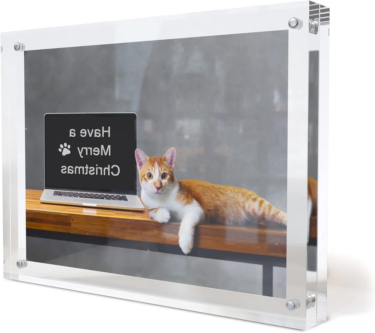 Heldere acryl fotolijst met magnetische sluiting, 6x8 inch
