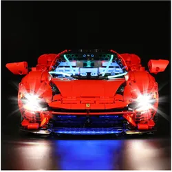 BrickBling LED Licht Set für LEGO Ferrari Daytona SP3 (42143) inkl. Fernbedienung